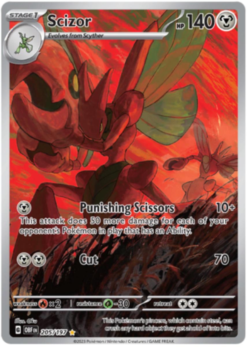 Scizor illustration rare from Obsidian Flames
